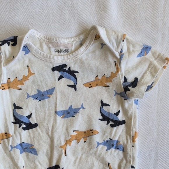 2-pack cotton short sleeve bodysuit diaper shirt bundle 18 months baby boys - Picture 9 of 11